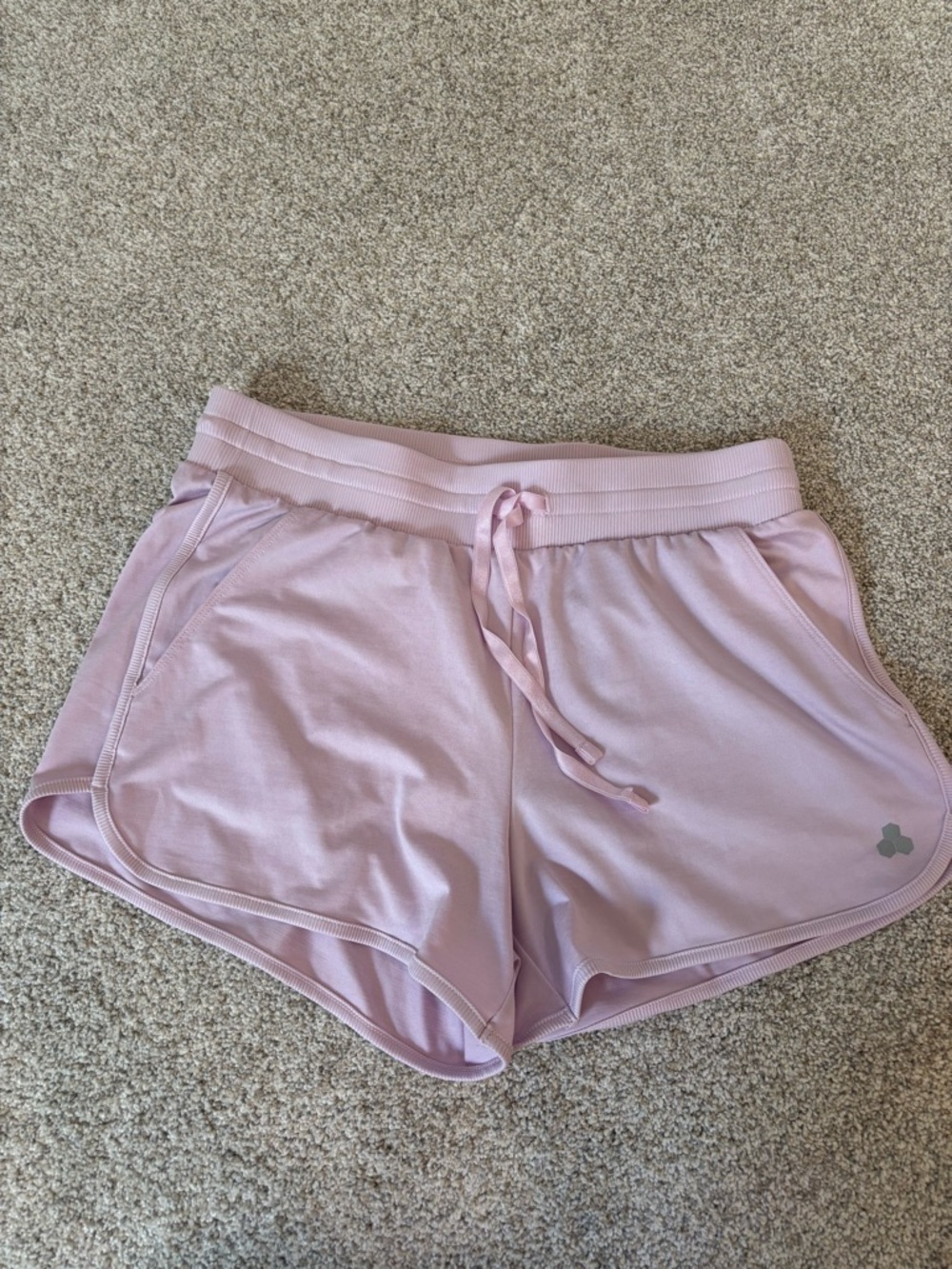 TEK GEAR Pastel Lilac Athletic Drawstring Shorts